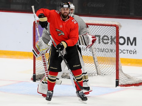 Раскатка «Авангарда» перед матчем с «Адмиралом»