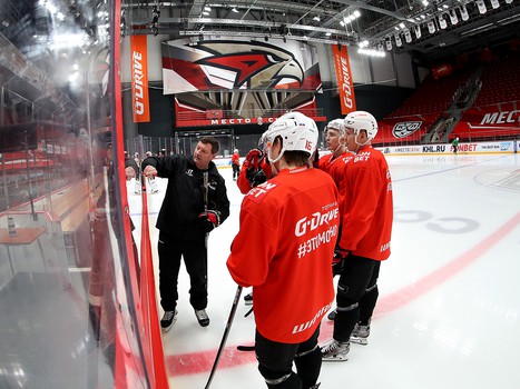 Тренировка «Авангарда» перед выездом