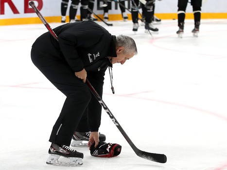 Раскатка «Авангарда» перед матчем с «Барысом»