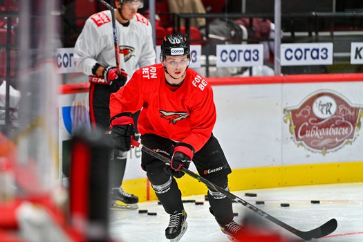 Раскатка «Авангарда» перед матчем с «Металлургом»