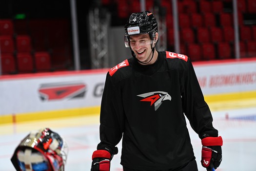 Раскатка «Авангарда» перед матчем с «Трактором»