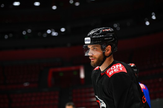 Тренировка «Авангарда» перед четвёртым матчем серии с «Металлургом»