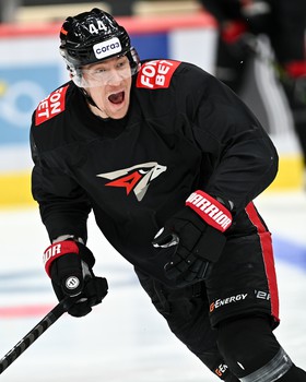 Раскатка «Авангарда» перед первым матчем серии с «Металлургом»