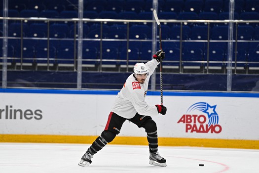 Раскатка «Авангарда» перед третьим матчем серии с «Сибирью» в Новосибирске