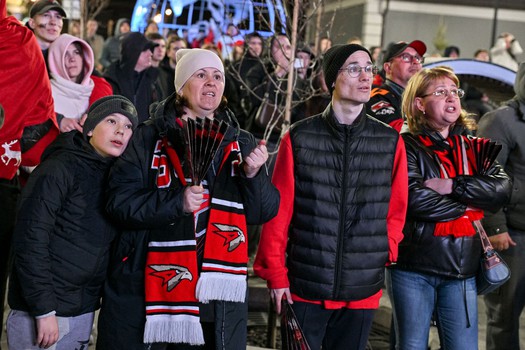 Фан-зона «Авангарда» в Городском саду