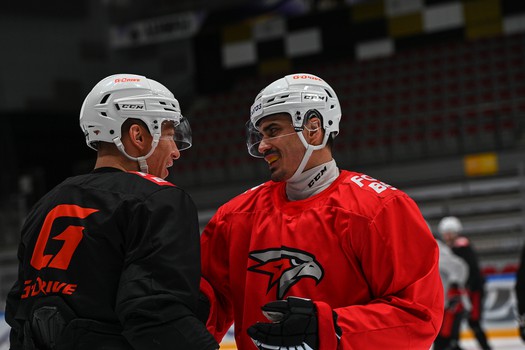 Тренировка «Авангарда» перед матчем во Владивостоке