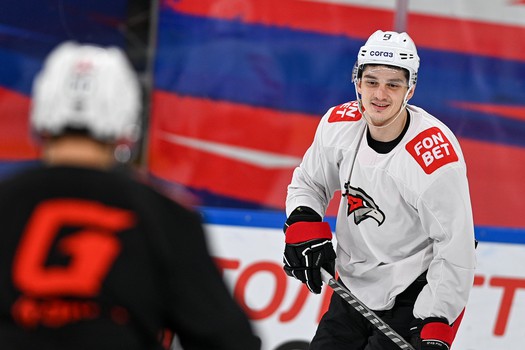 Раскатка «Авангарда» перед третьим матчем серии с «Ладой»