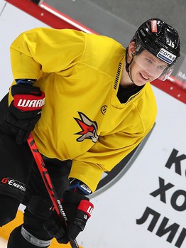 Раскатка «Авангарда» перед матчем с минским «Динамо»