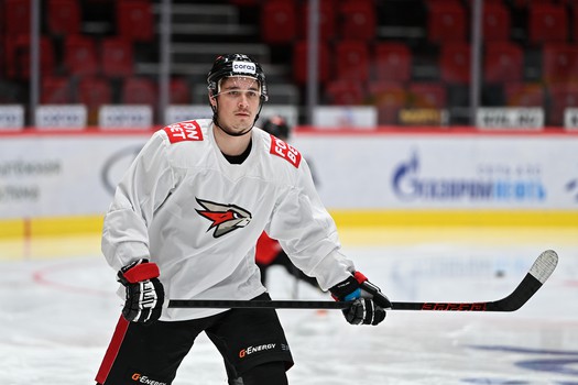 Тренировка «Авангарда» перед матчем с «Трактором»