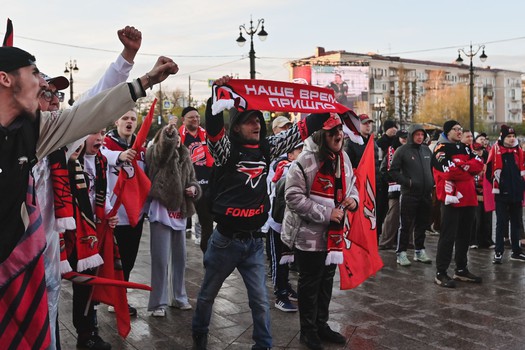 Фан-зона «Авангарда» на Пешеходном Любинском