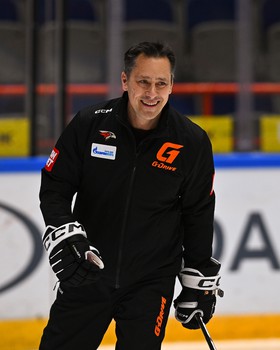 Тренировка «Авангарда» перед матчем в Хабаровске