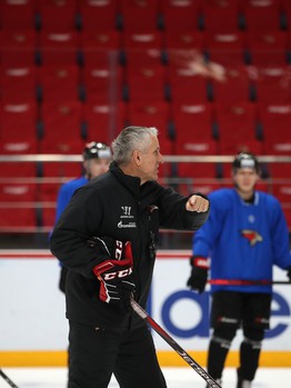 Раскатка «Авангарда» перед матчем с «Трактором»