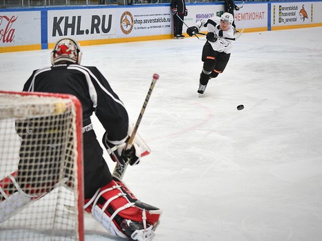 Раскатка "Авангарда" перед выездным матчем с "Северсталью"