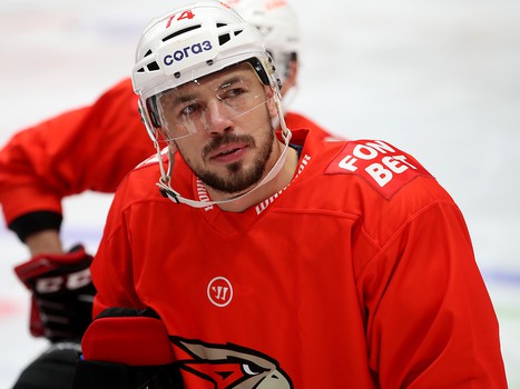 Тренировка «Авангарда» перед вылетом в Череповец