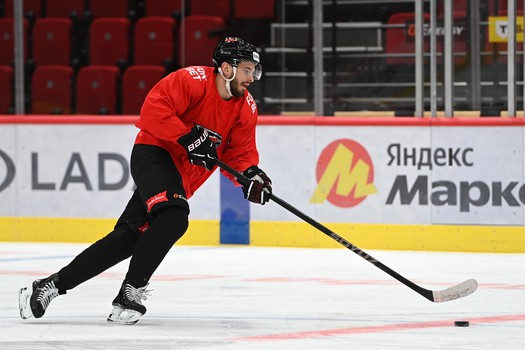 Раскатка «Авангарда» перед матчем с «Адмиралом»