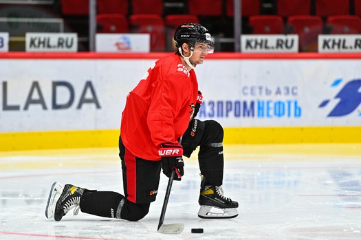 Раскатка «Авангарда» перед матчем с ХК «Сочи»