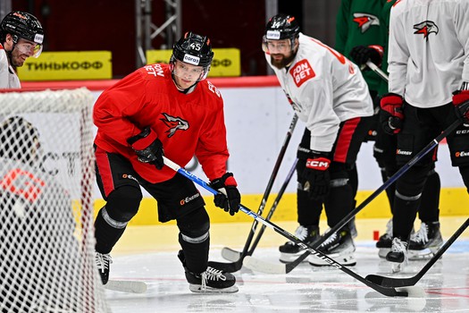 Раскатка «Авангарда» перед матчем с «Ак Барсом»