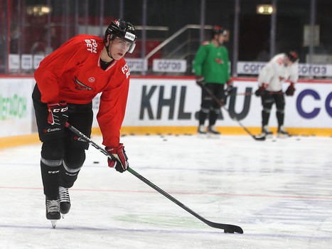 Раскатка «Авангарда» перед матчем с «Йокеритом»