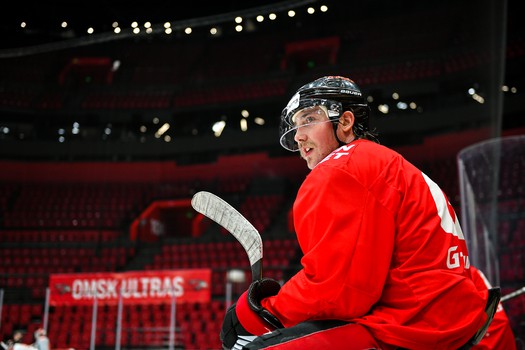 Тренировка «Авангарда» перед матчем со «Спартаком»