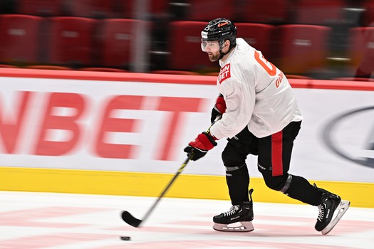 Тренировка «Авангарда» перед матчем с «Автомобилистом»