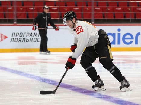 Раскатка «Авангарда» перед матчем с «Витязем»