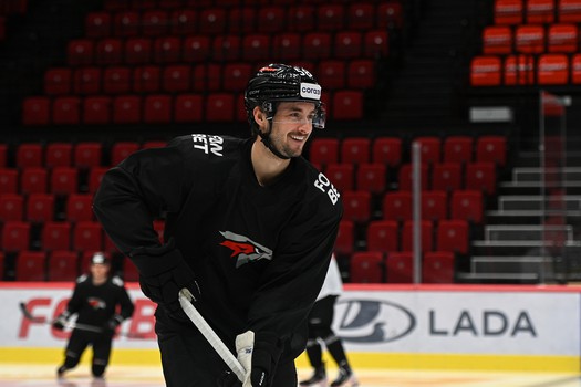 Раскатка «Авангарда» перед матчем с «Локомотивом»