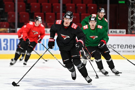 Тренировка «Авангарда» перед матчем с «Автомобилистом»