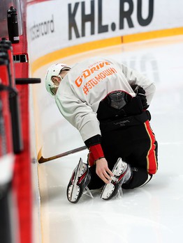 Тренировка «Авангарда» во время паузы в чемпионате