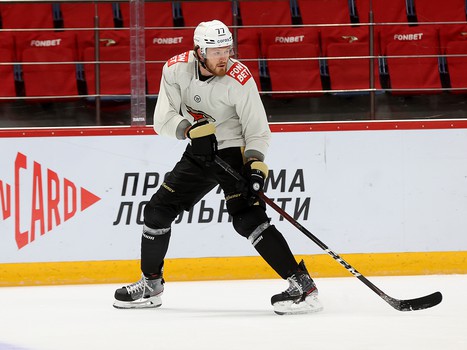 Тренировка «Авангарда» перед выездом