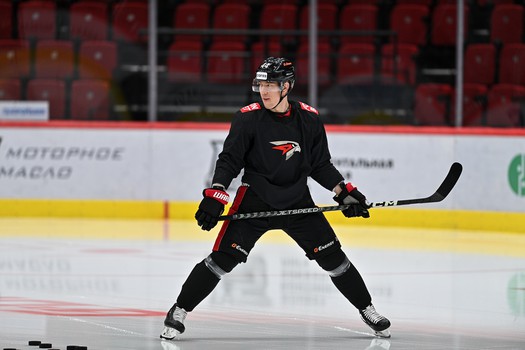 Раскатка «Авангарда» перед матчем с «Нефтехимиком»