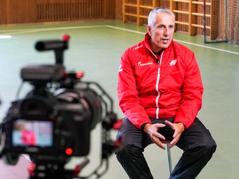 Открытая тренировка "Авангарда" для СМИ