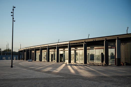 Строительство G-Drive Арены: июль