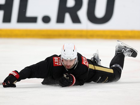 Раскатка «Авангарда» перед матчем в Магнитогорске