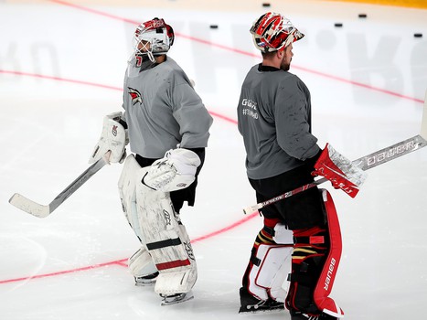 Раскатка «Авангарда» перед матчем с «Сибирью»