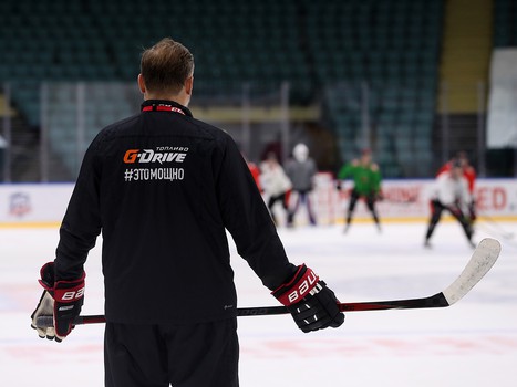 Тренировка «Авангарда» перед стартом турнира в Санкт-Петербурге