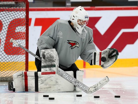 Раскатка «Авангарда» перед матчем с «Нефтехимиком»