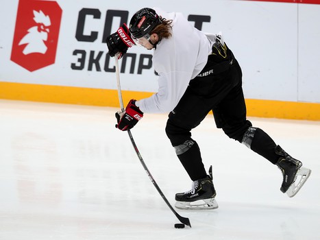 Раскатка «Авангарда» перед матчем с рижским «Динамо»