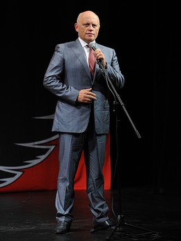 Презентация игроков и тренеров хоккейной команды "Авангард" перед сезоном КХЛ-2014/15