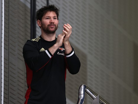 Тренировка «Авангарда» перед матчем во Владивостоке