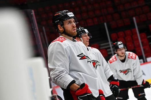 Раскатка «Авангарда» перед матчем с минским «Динамо»