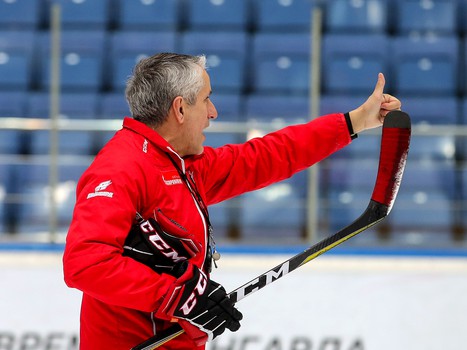 Раскатка «Авангарда» перед матчем с «Витязем»