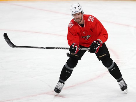 Тренировка «Авангарда» перед первым матчем серии в Магнитогорске