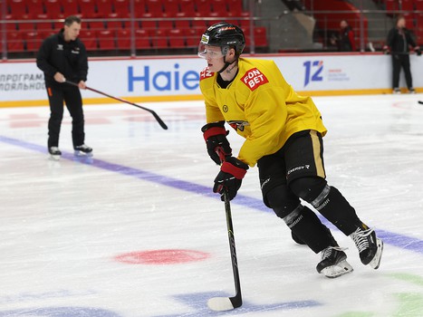 Раскатка «Авангарда» перед матчем с «Витязем»