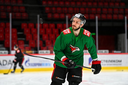 Тренировка «Авангарда» перед матчем со «Спартаком»