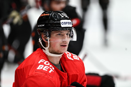 Тренировка «Авангарда» перед матчем с «Автомобилистом»