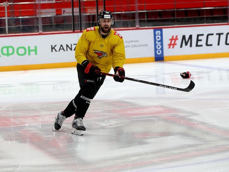 Раскатка «Авангарда» перед матчем с «Северсталью»