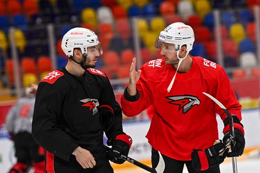 Раскатка «Авангарда» перед выездным матчем со «Спартаком»