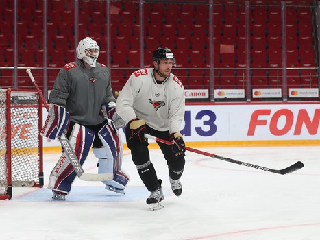 Раскатка «Авангарда» перед матчем с «Амуром»