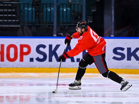 Раскатка «Авангарда» перед матчем с «Сибирью»