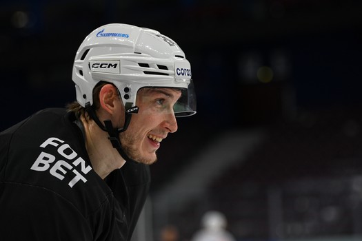 Тренировка «Авангарда» перед матчем в Магнитогорске